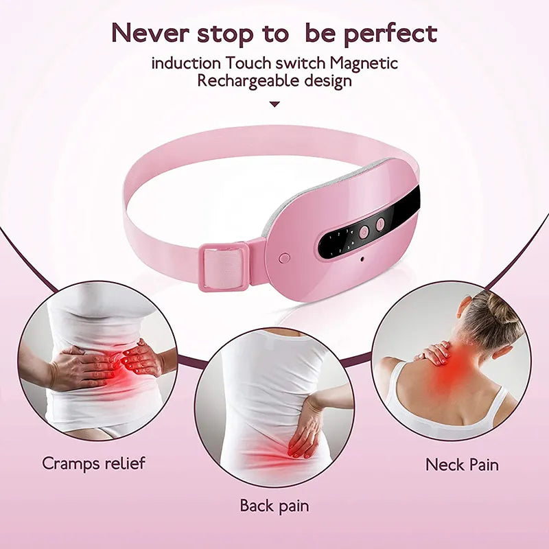 Hot Sale Lumbar Massage Belt Vibrating Heating Waist Massager for Menstrual Pain Relief