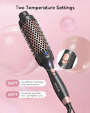 Wavytalk Pro Heated Round Brush for Blowout Look, 1 1/2 Inch Ionic Curling Iron Brush Makes Hair Shinier & Smoother, Dual Voltage Heated Brush Long-lasting Styling, Easy to Use, Fast Heating