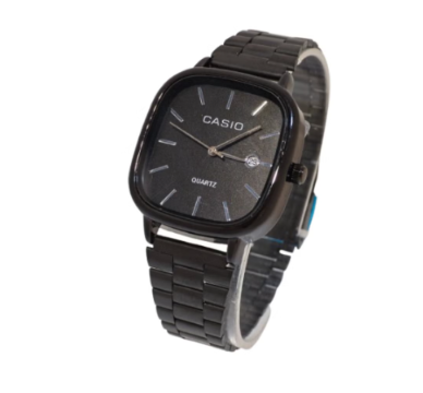 Casio Watch for Unisex Stainless Steel -Black