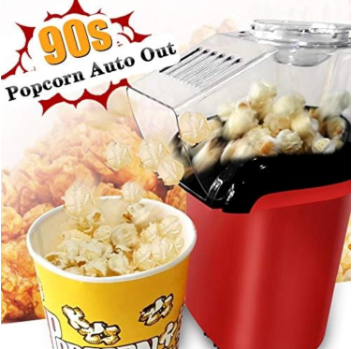 Mini Home Popcorn Maker with Measuring Cup and Removable Lid