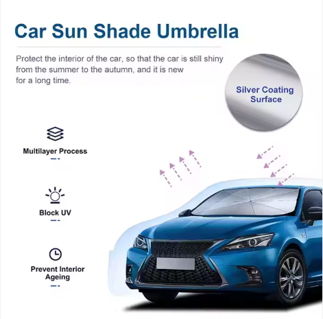 Car Windshield Sun Shade Umbrella
